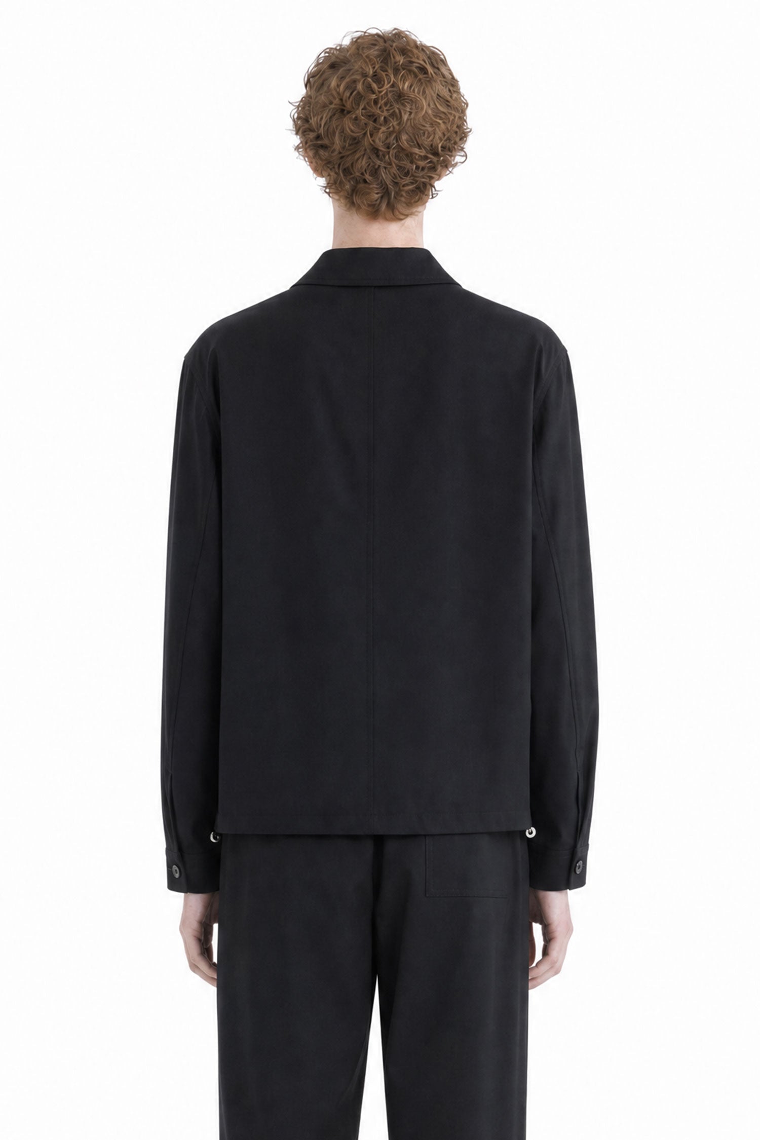 Zip-Up Jacket in Technical Cotton
