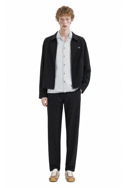 Zip-Up Jacket in Technical Cotton