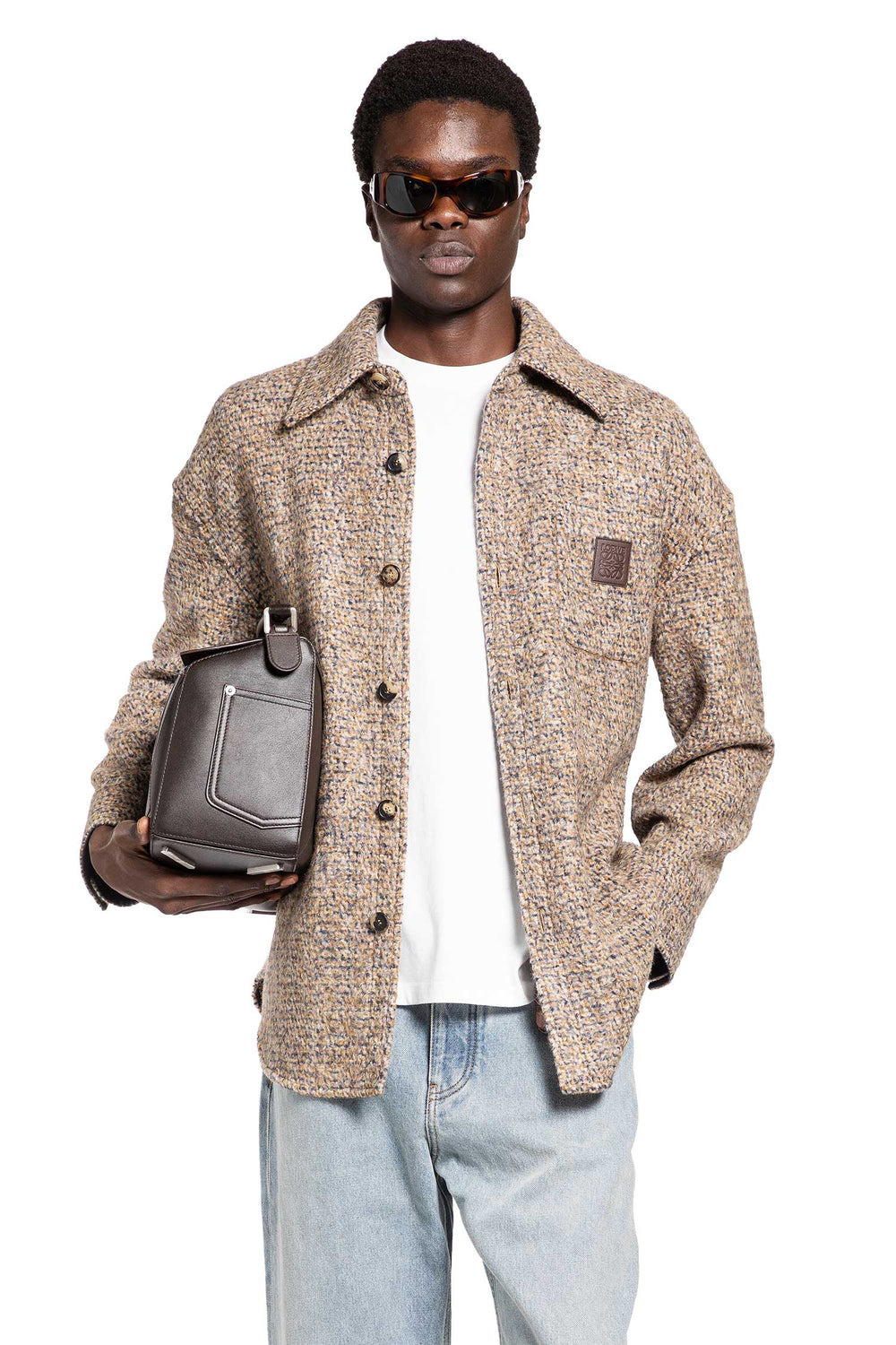 LOEWE Overshirt in Wool and Lama man