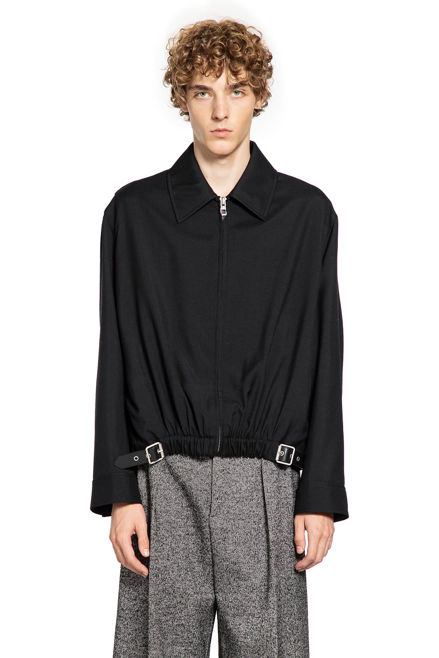 Belted Utility Jacket In Wool