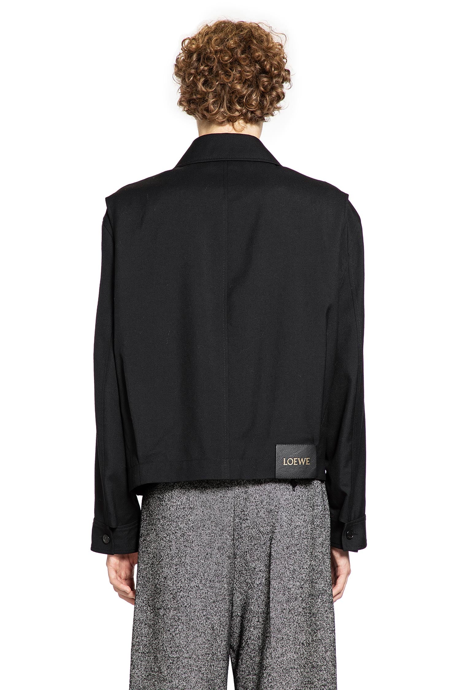 Belted Utility Jacket In Wool