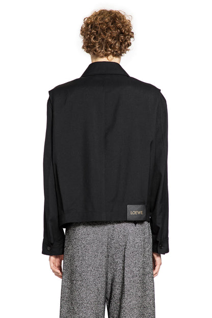 Belted Utility Jacket In Wool