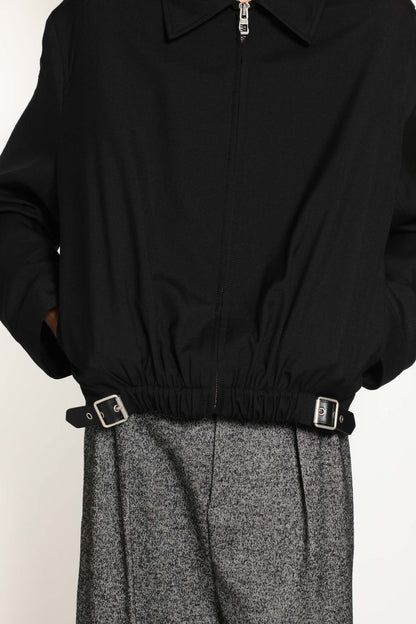 Belted Utility Jacket In Wool