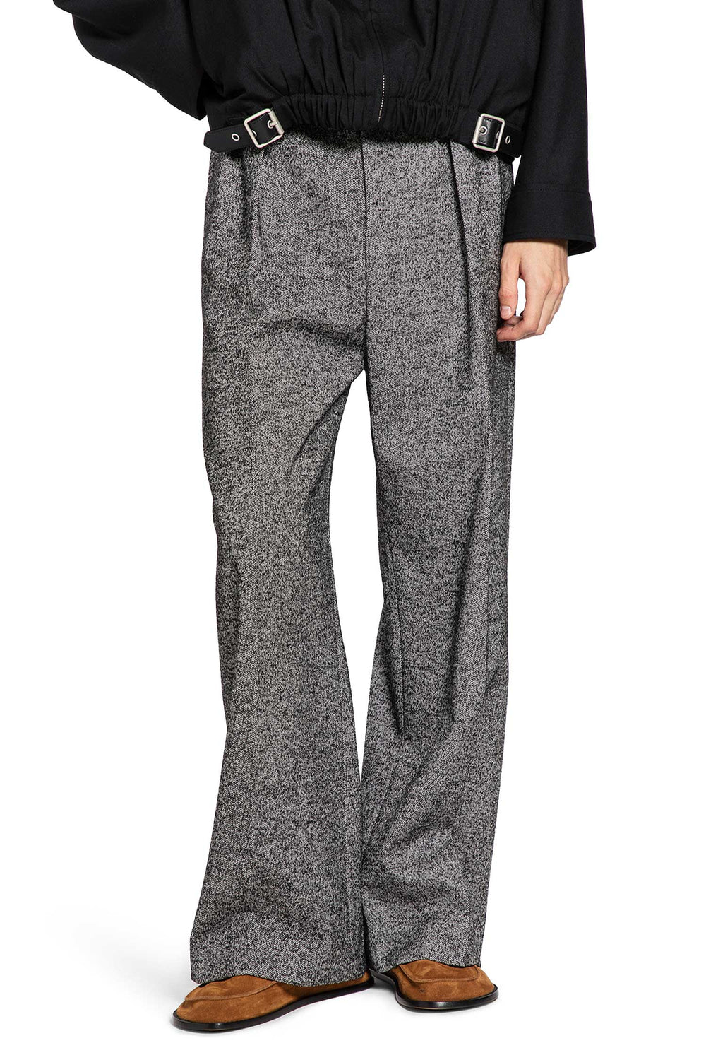 LOEWE Wide Leg Twill Trousers man