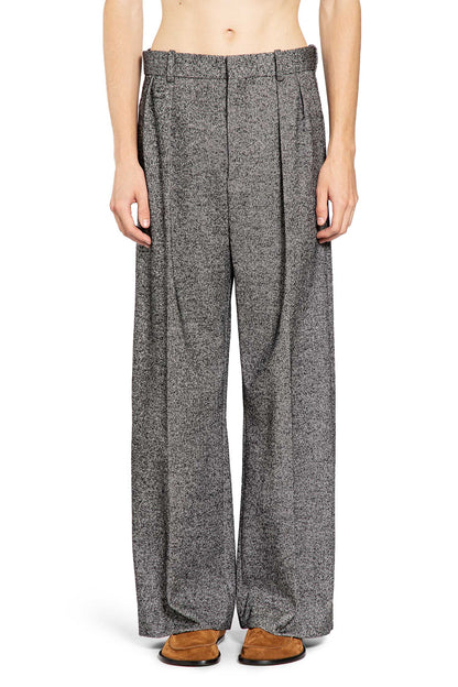 Wide Leg Twill Trousers