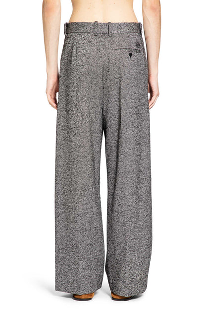 Wide Leg Twill Trousers