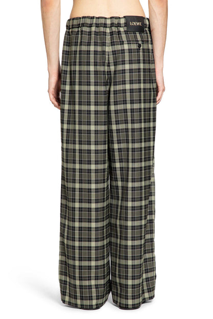 Wool Blend Straight Leg Pants