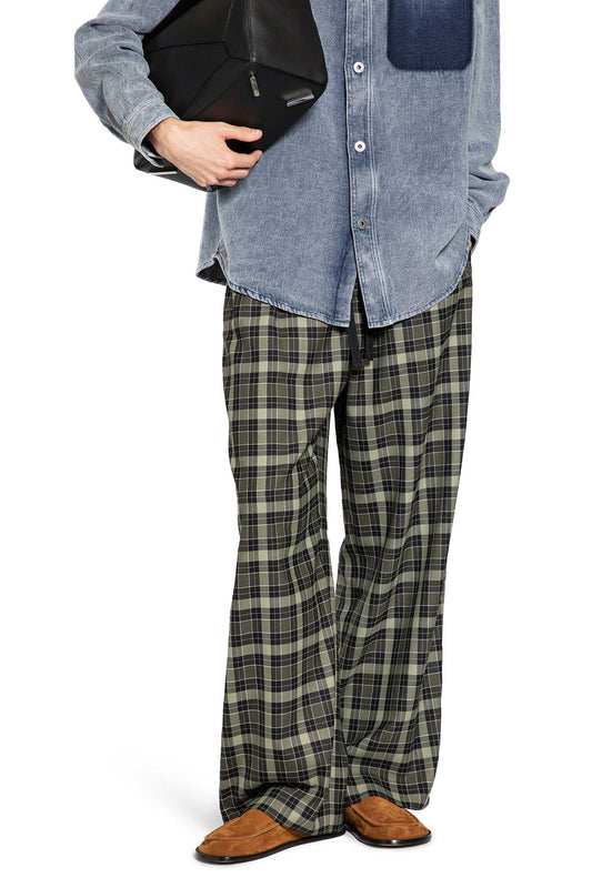 Wool Blend Straight Leg Pants - Antonioli.eu