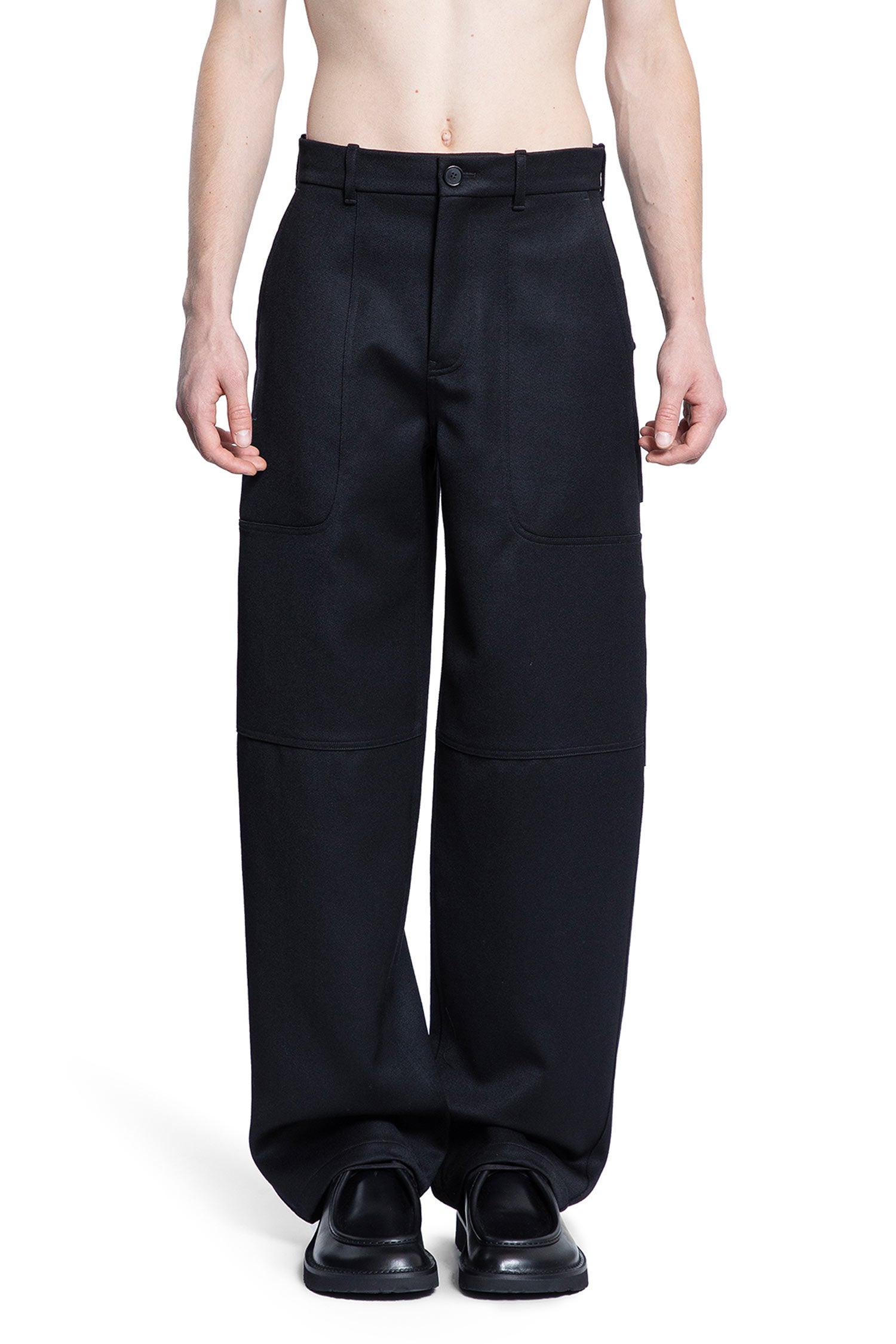 LOEWE MAN BLACK TROUSERS