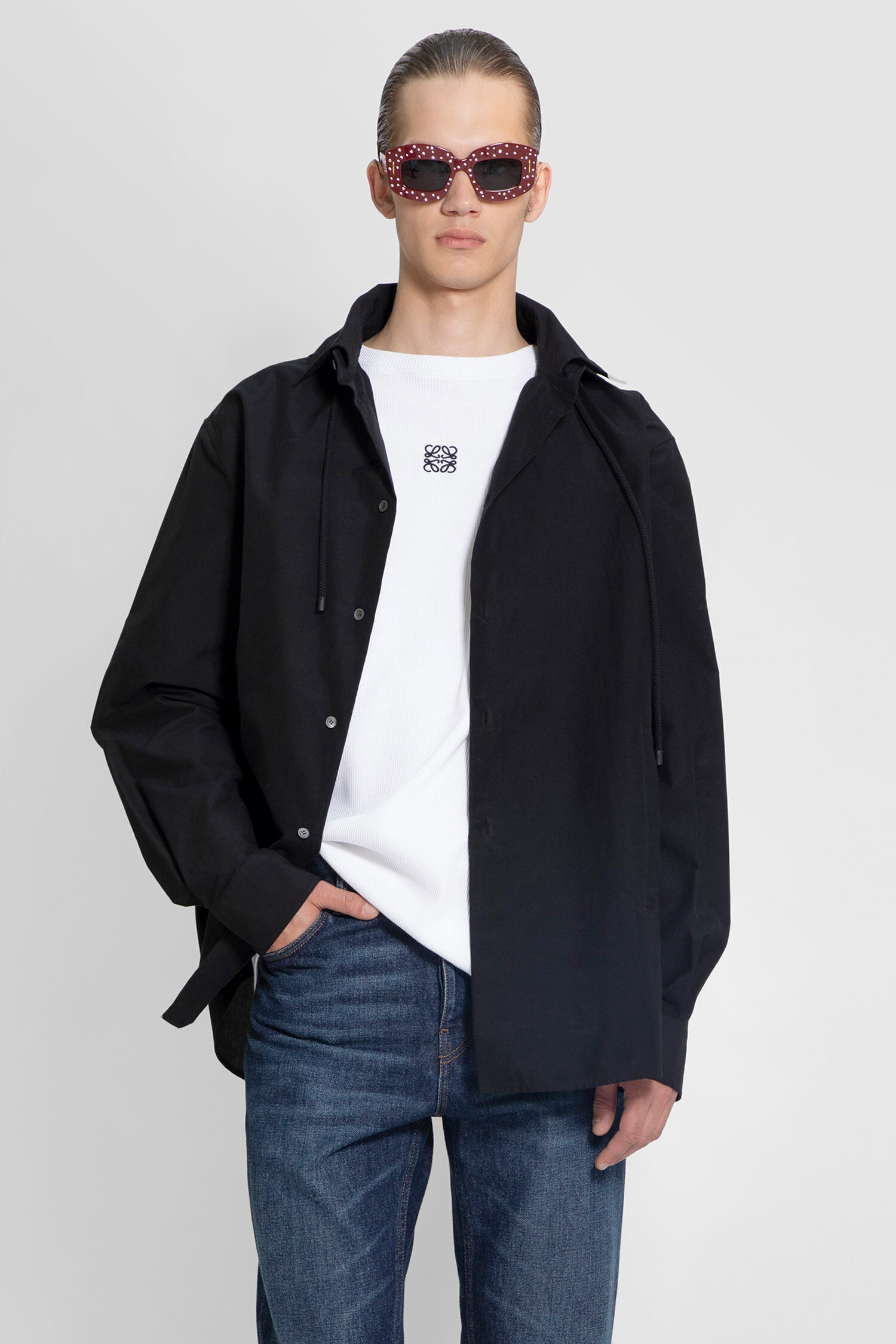 LOEWE MAN BLACK JACKETS