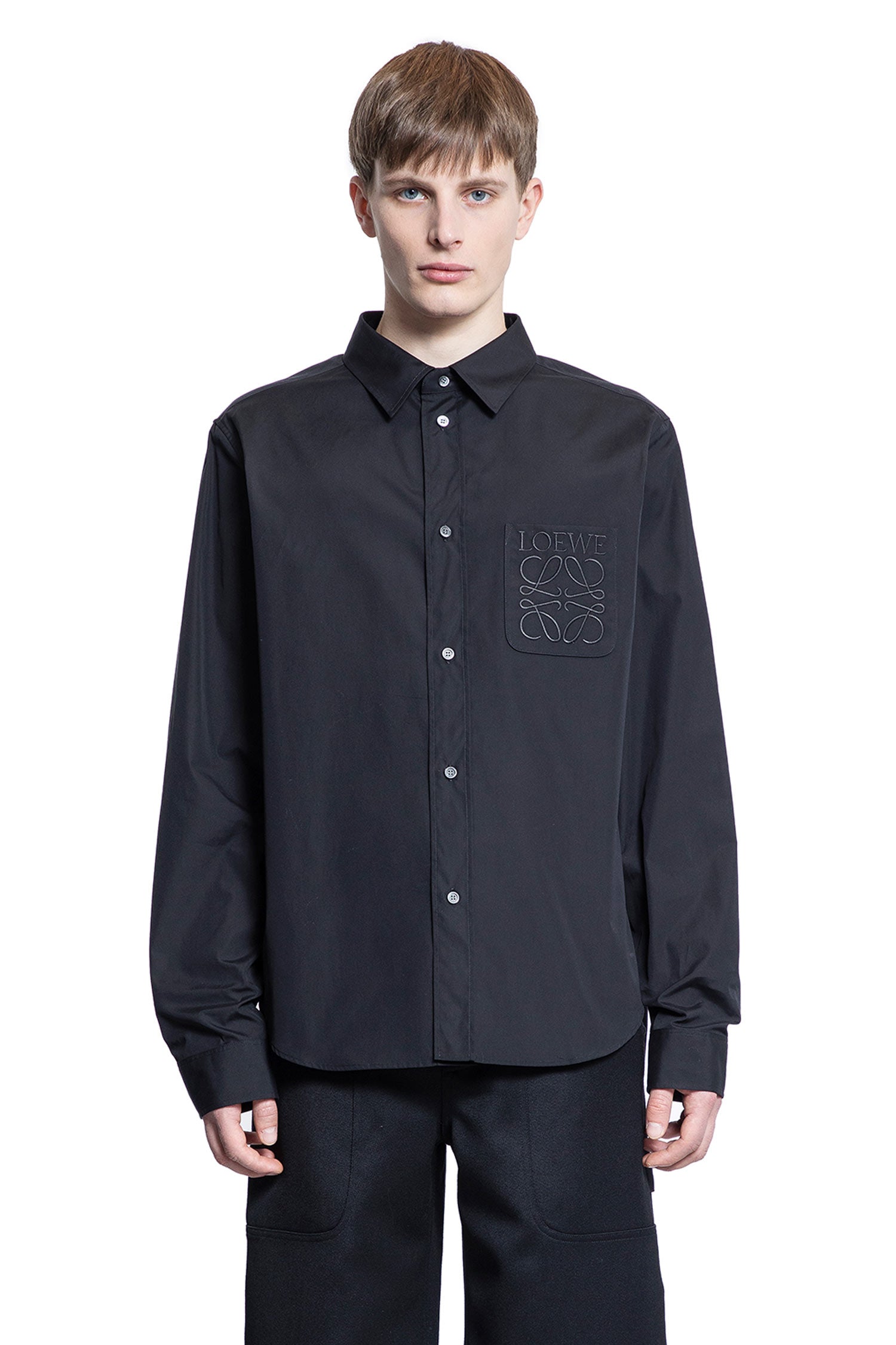 LOEWE MAN BLACK SHIRTS