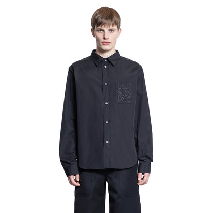 LOEWE MAN BLACK SHIRTS