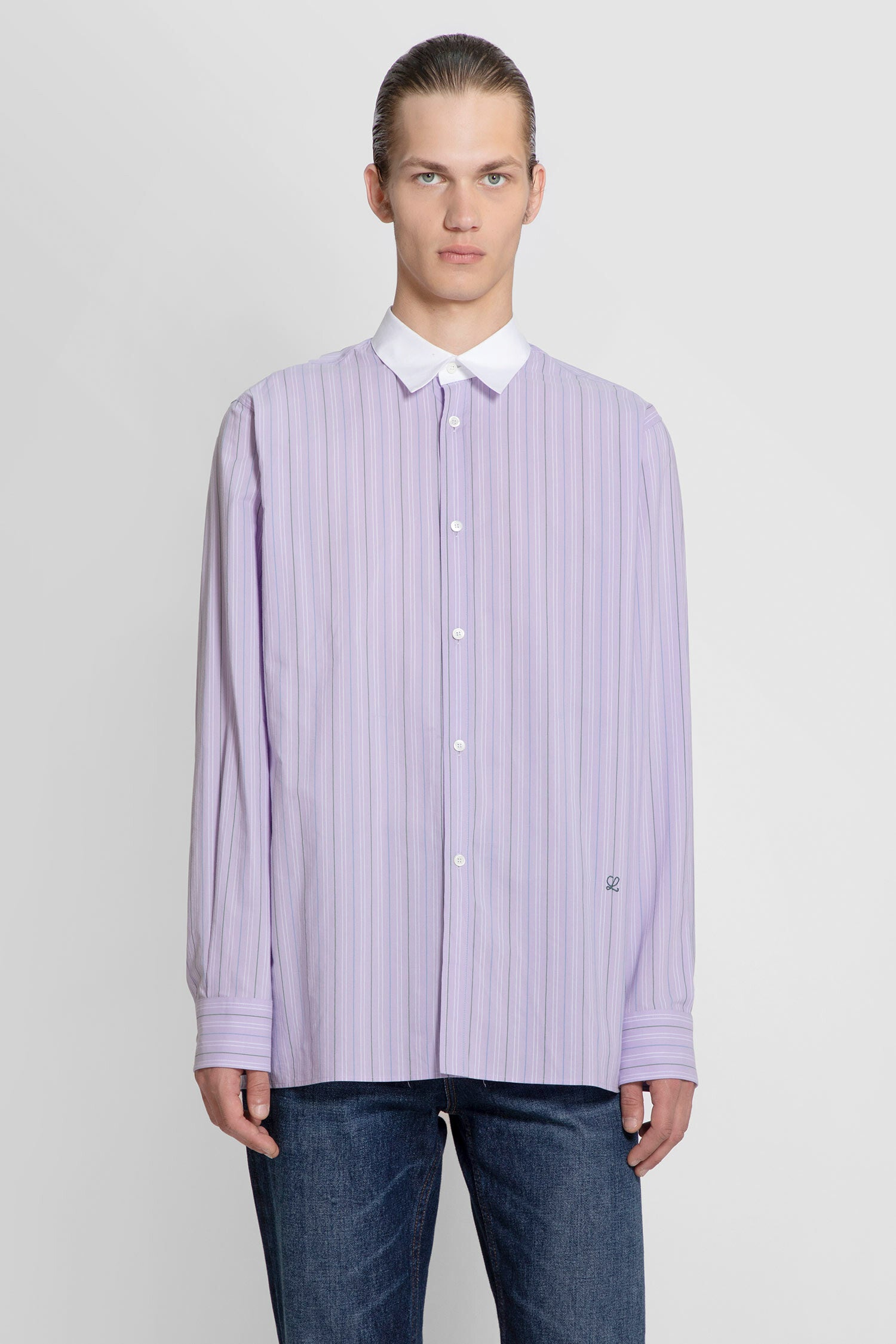 LOEWE MAN PURPLE SHIRTS