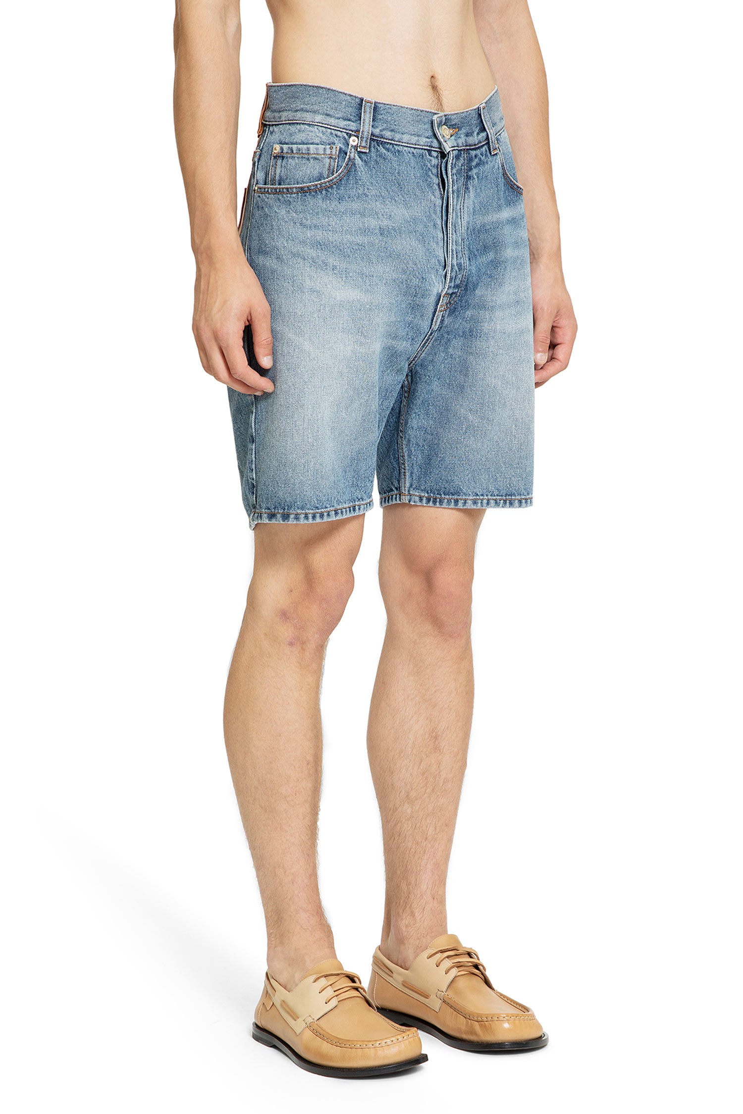 LOEWE MAN BLUE SHORTS & SKIRTS