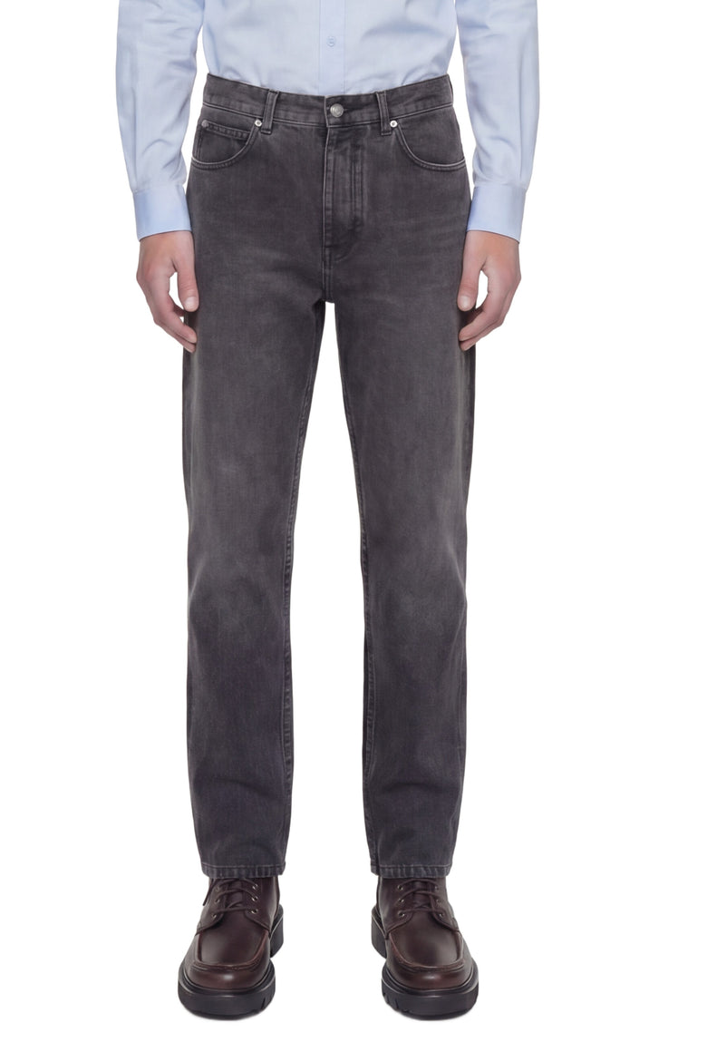 Washed Cotton Denim Jeans