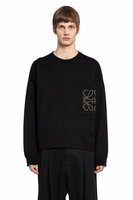 LOEWE MAN BLACK KNITWEAR