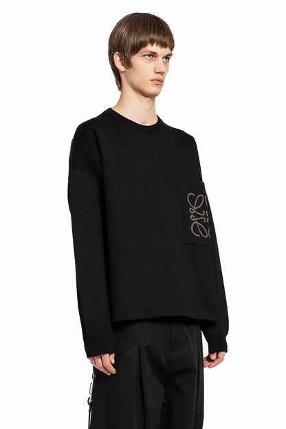 LOEWE MAN BLACK KNITWEAR