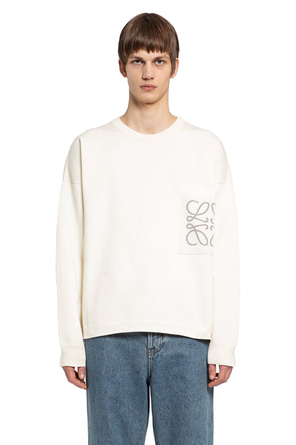 LOEWE MAN WHITE KNITWEAR