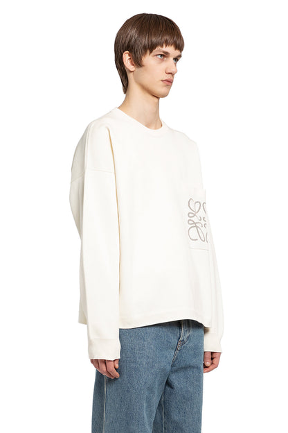 LOEWE MAN WHITE KNITWEAR