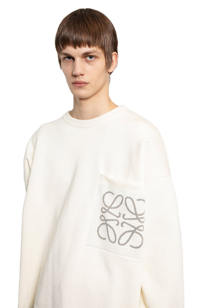 LOEWE MAN WHITE KNITWEAR