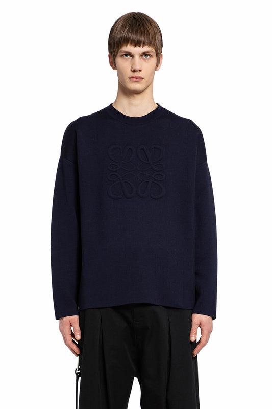 LOEWE MAN BLUE KNITWEAR