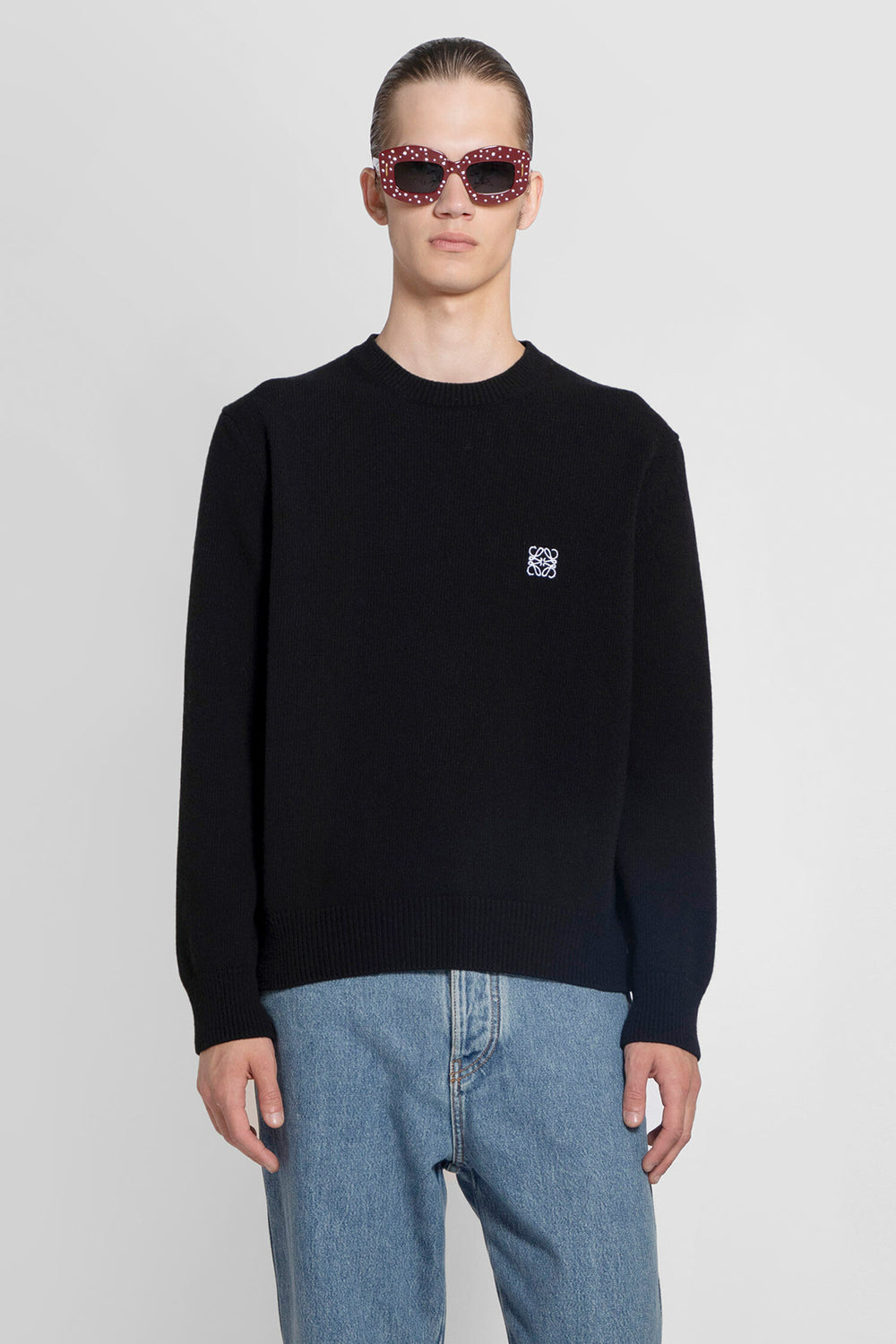 LOEWE MAN BLACK KNITWEAR