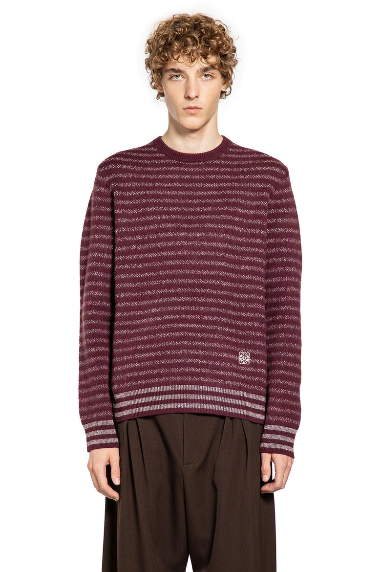 Wool Striped Crewneck Knitwear