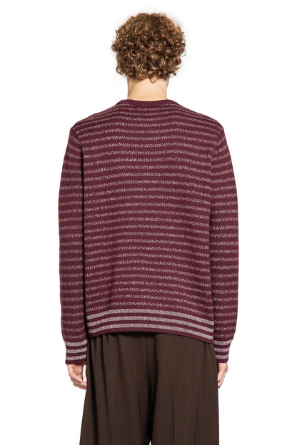 Wool Striped Crewneck Knitwear