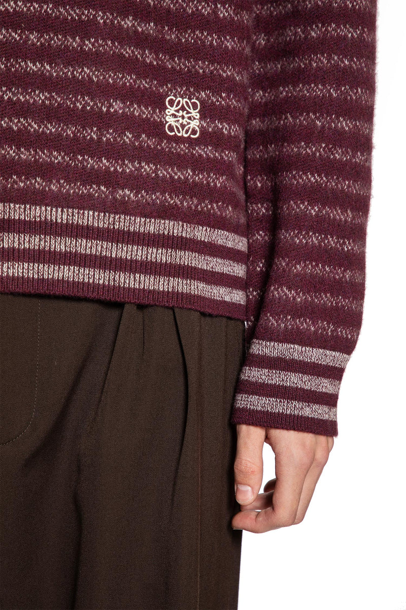 Wool Striped Crewneck Knitwear - Antonioli.eu