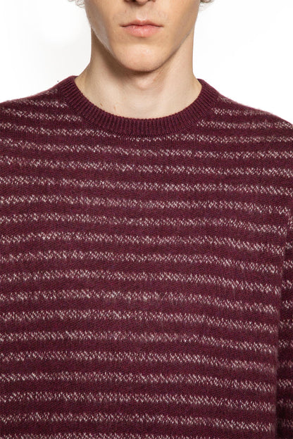 Wool Striped Crewneck Knitwear
