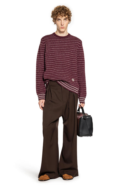 Wool Striped Crewneck Knitwear