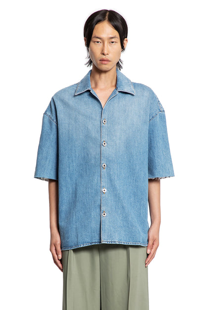 Anagram Short Sleeve Shirt in Denim