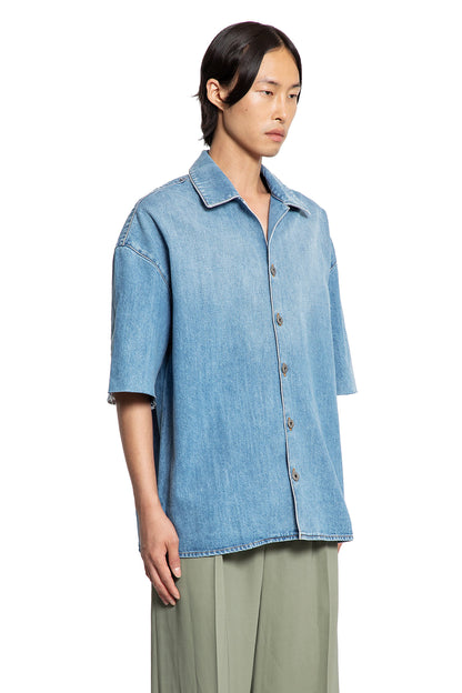 Anagram Short Sleeve Shirt in Denim