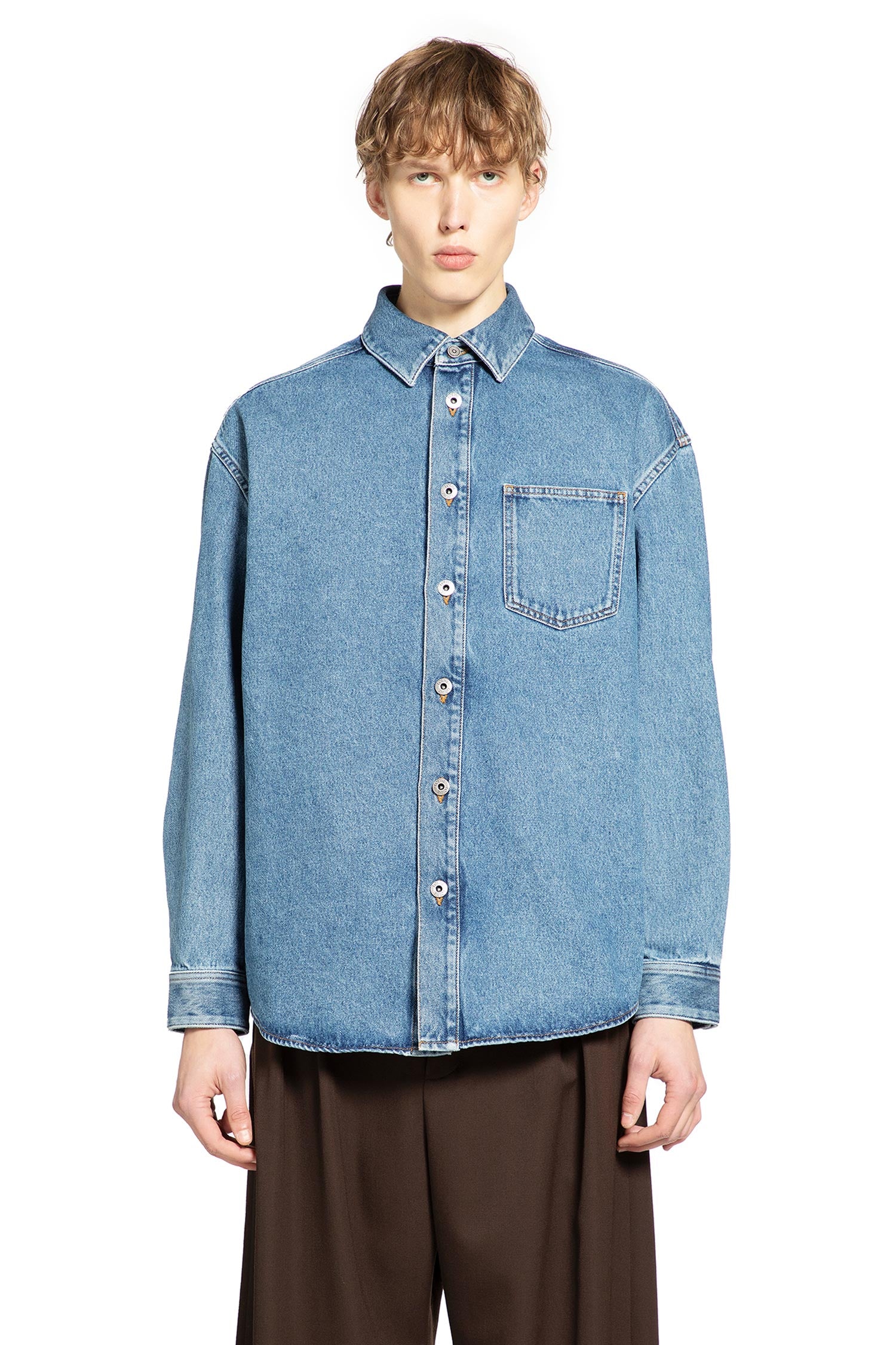 Anagram Overshirt in Denim