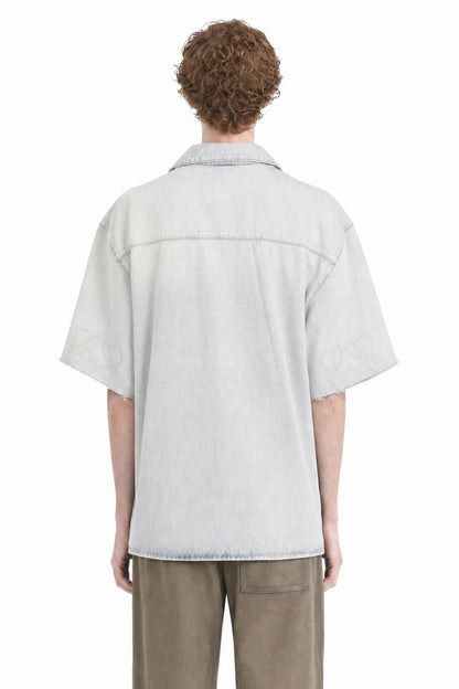 Anagram Short Sleeve Shirt in Denim