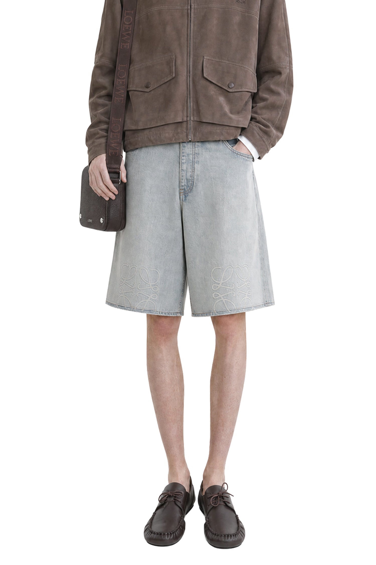 Anagram Shorts in Denim