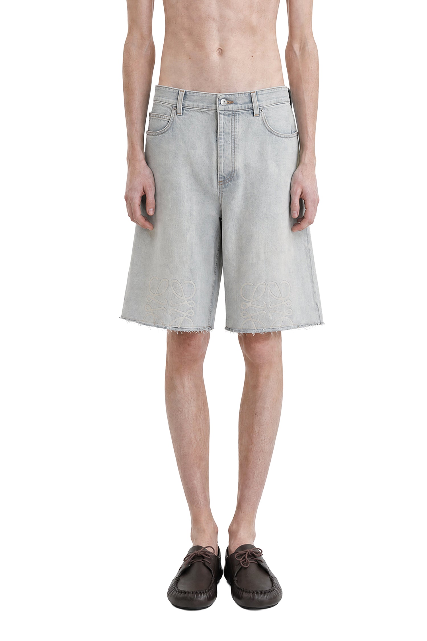 Anagram Shorts in Denim