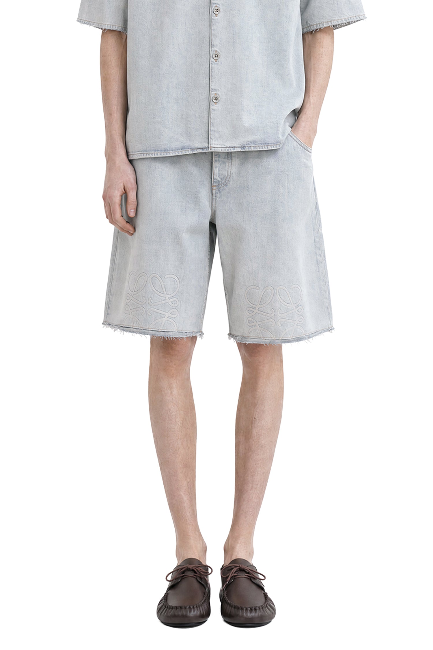 Anagram Shorts in Denim