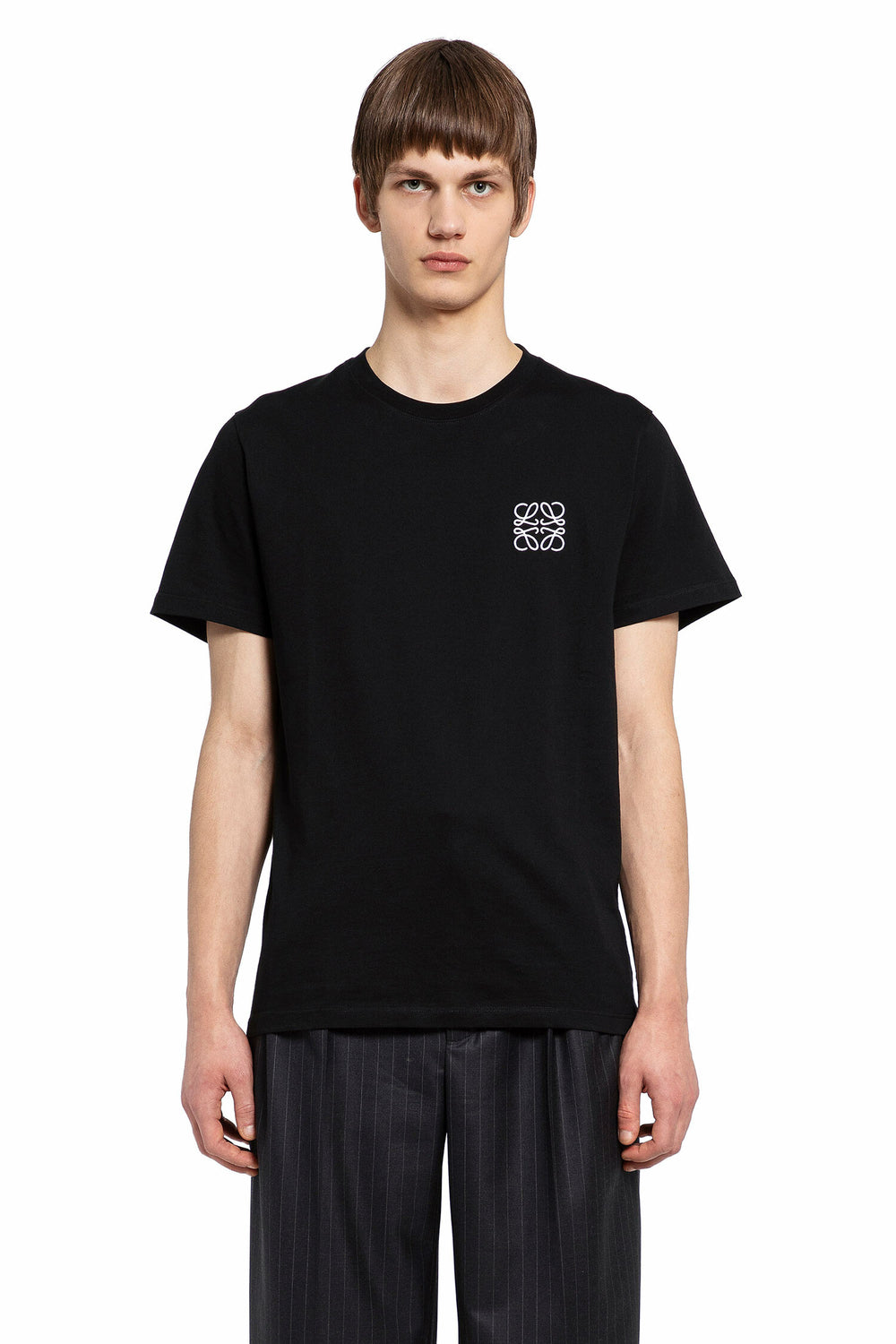 LOEWE MAN BLACK T-SHIRTS & TANK TOPS