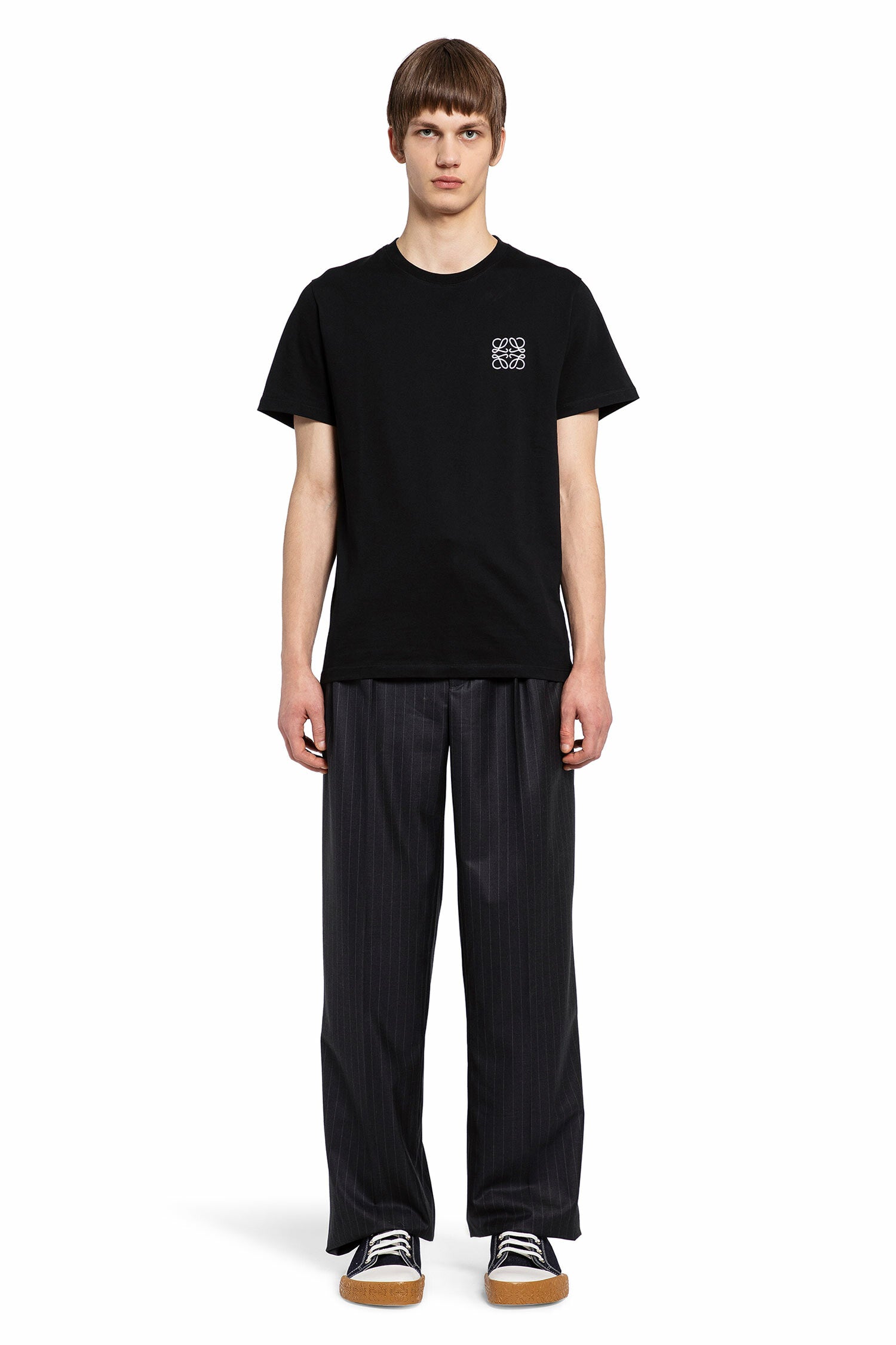 LOEWE MAN BLACK T-SHIRTS & TANK TOPS