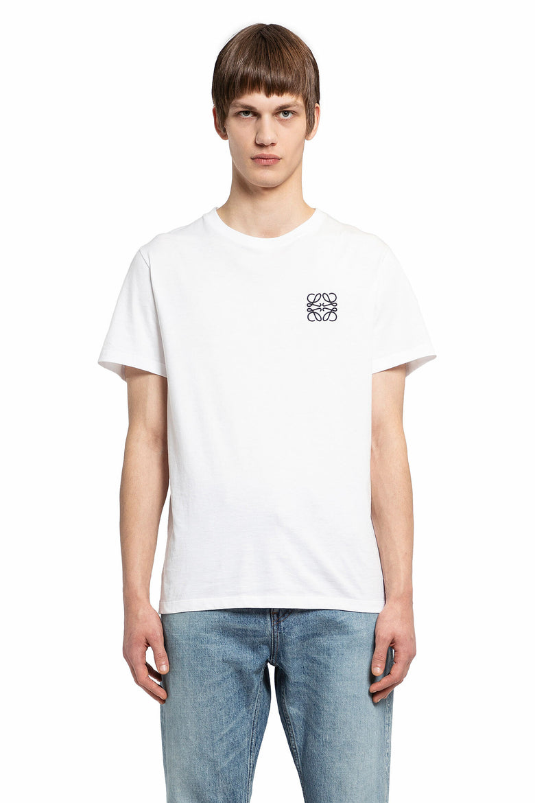 LOEWE MAN WHITE T-SHIRTS & TANK TOPS