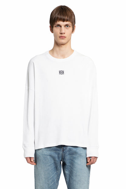 LOEWE MAN WHITE T-SHIRTS & TANK TOPS