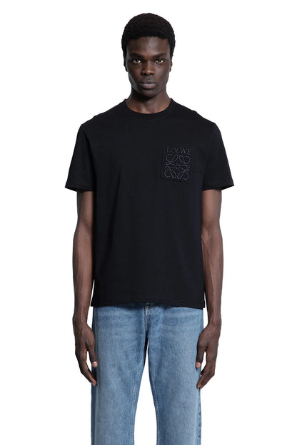 LOEWE MAN BLACK T-SHIRTS & TANK TOPS - Antonioli.eu