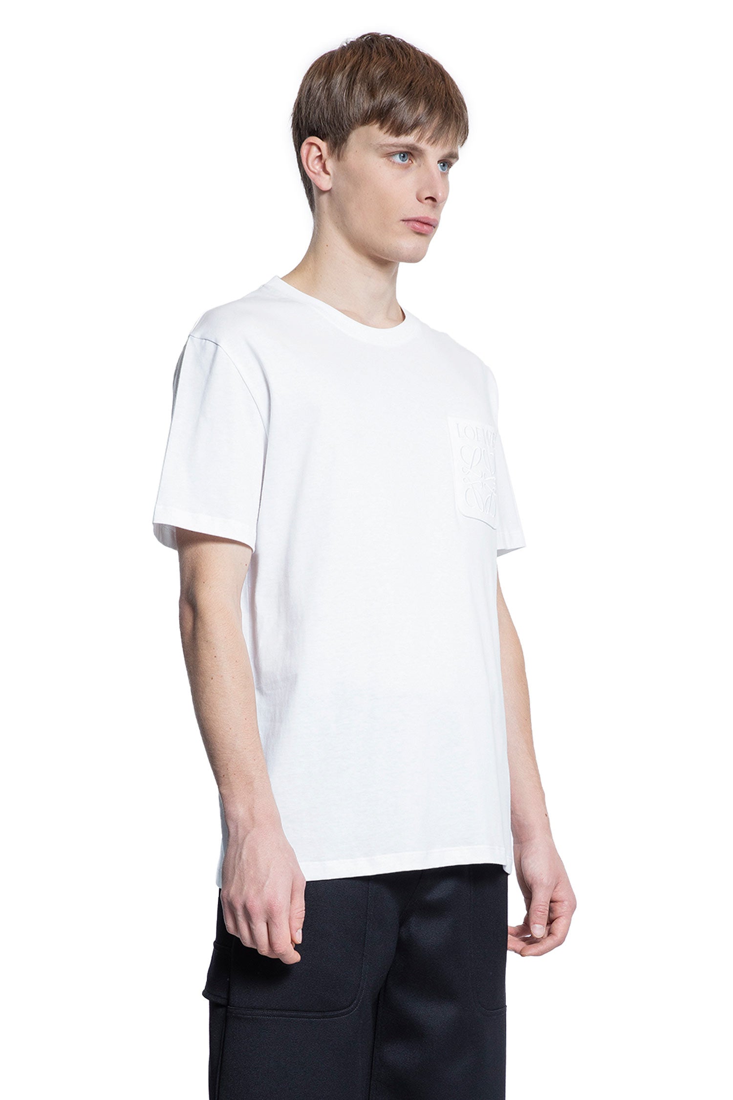 LOEWE MAN WHITE T-SHIRTS & TANK TOPS