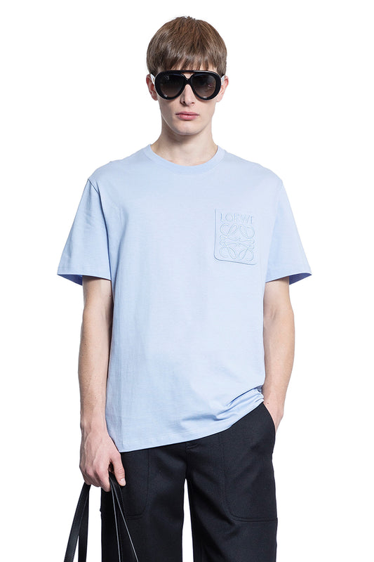 LOEWE MAN BLUE T-SHIRTS & TANK TOPS