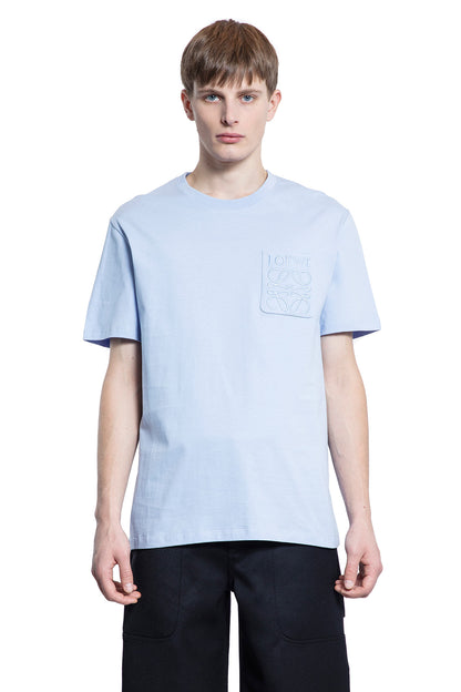 LOEWE MAN BLUE T-SHIRTS & TANK TOPS