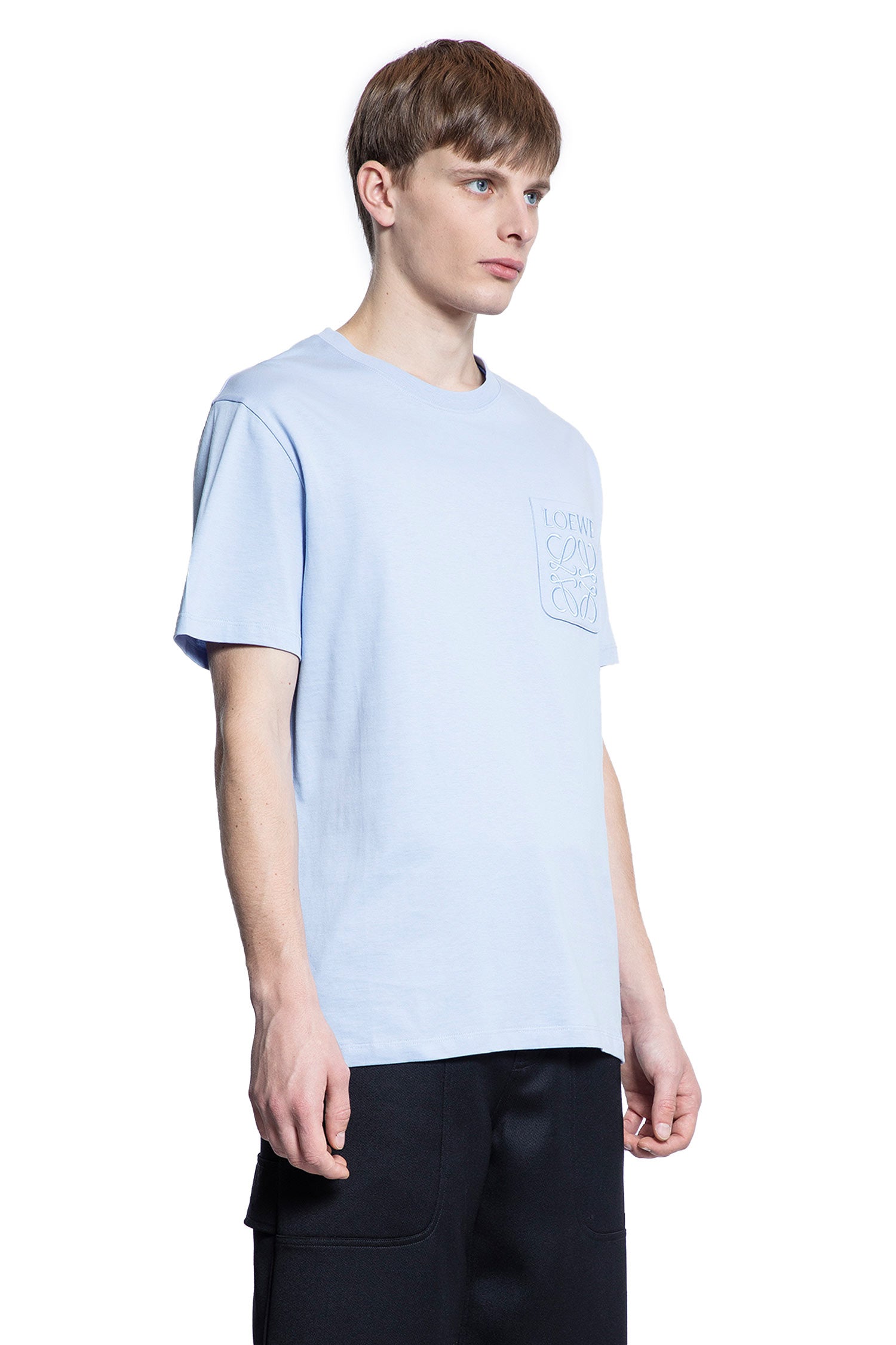 LOEWE MAN BLUE T-SHIRTS & TANK TOPS