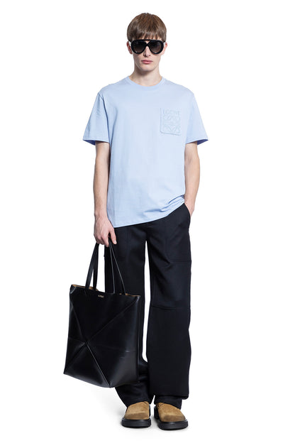 LOEWE MAN BLUE T-SHIRTS & TANK TOPS