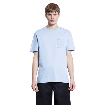 LOEWE MAN BLUE T-SHIRTS & TANK TOPS