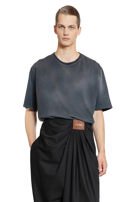 LOEWE MAN BLACK T-SHIRTS & TANK TOPS